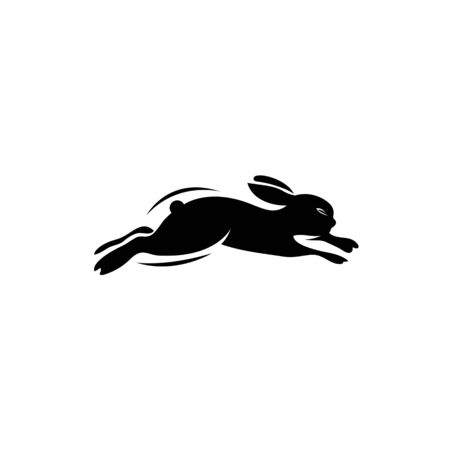 Rabbit icon vector isolated on white backgroundのイラスト素材