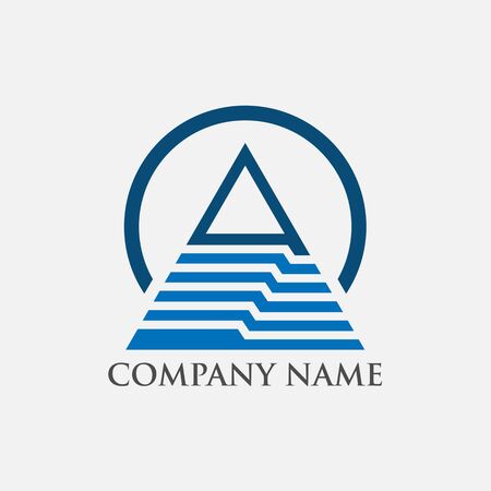 vector logo concept illustration,Media logo sign, Play logo , Player logo, Movie player logo, Multimedia logo icon, Audio music logoのイラスト素材