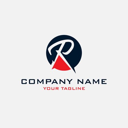 letter R  logo iconのイラスト素材