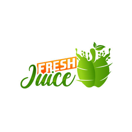 Fresh Juice logo designs template, Orange juice logo template.EPS 10のイラスト素材