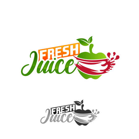 Fresh Juice logo designs template, Orange juice logo template.EPS 10のイラスト素材