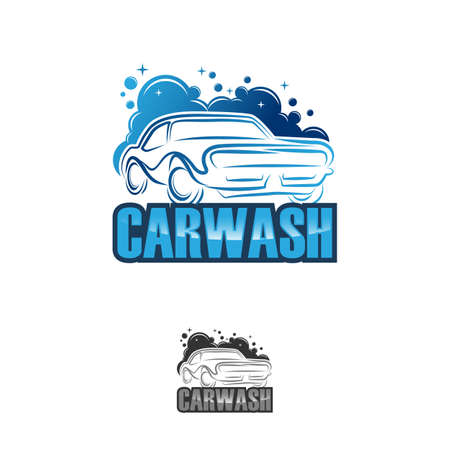 car wash logo fit for your business.isolated white background.EPS 10のイラスト素材