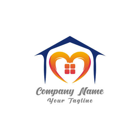 Ilustration vector graphic love home symbol. EPS 10のイラスト素材