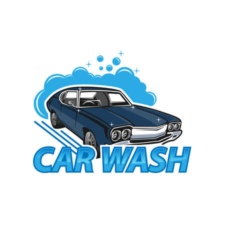 car wash logo fit for your business.isolated white background.EPS 10のイラスト素材
