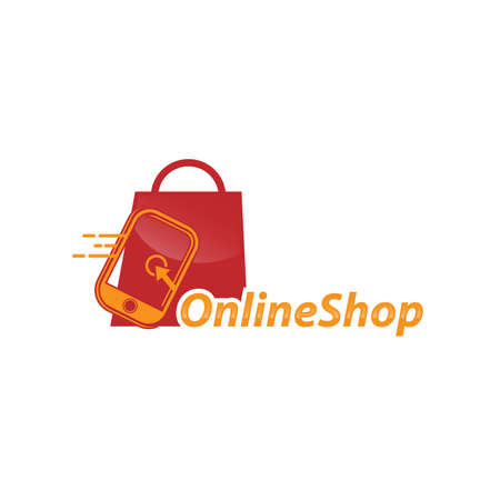 Online Shop logo designs template, Phone Shop logo symbol icon, Logo template icon.EPS 10のイラスト素材
