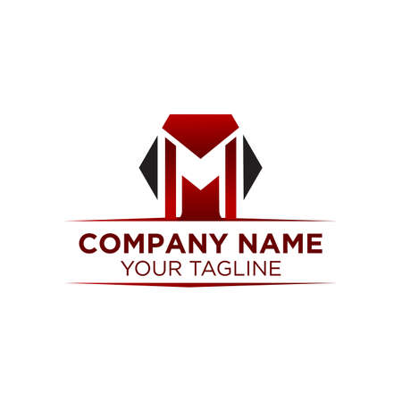 M letter idea vector logo and application icon templateのイラスト素材