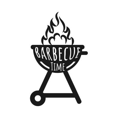 Vintage bbq grill graphics for t-shirt, other prints. Retro barbecue typography tee, emblem for anyone who love summer barbeque with friends and family. Fathers day gift. Stock Vectorのイラスト素材