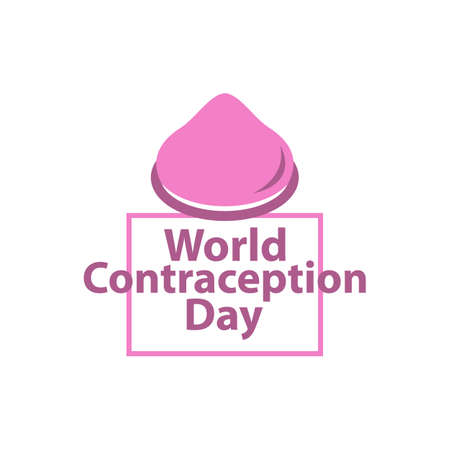 World Contraception Day on September 26th vector for banner and background.のイラスト素材