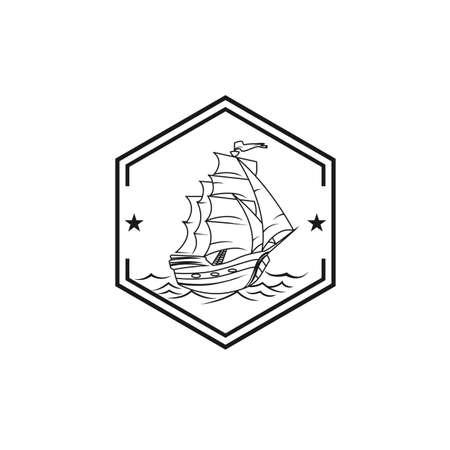 sailing boat icon trendy and modern sailing boat symbol for logo, web, app, UI. sailing boat icon simple sign. sailing boat icon flat vector illustration for graphic and web designのイラスト素材
