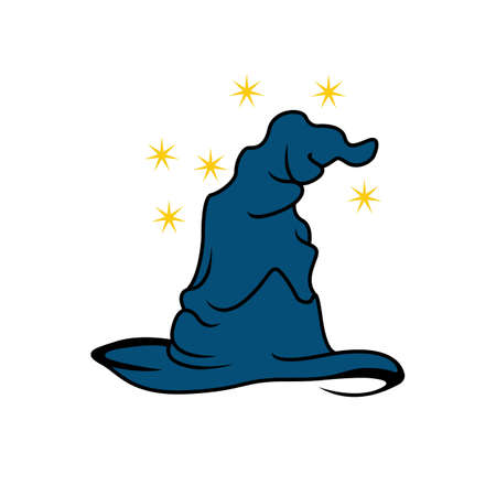 magic hat icon trendy and modern magic hat symbol for logo, web, app, UI. magic hat icon simple sign. magic hat icon flat vector illustration for graphic and web design.のイラスト素材