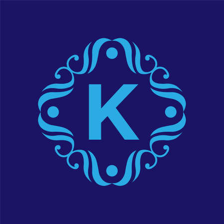 Royal hotel, Premium boutique, Fashion logo, Super logo, VIP logo, K letter logo, Premium quality logo, Lawyer logo.letter K, logo iconのイラスト素材