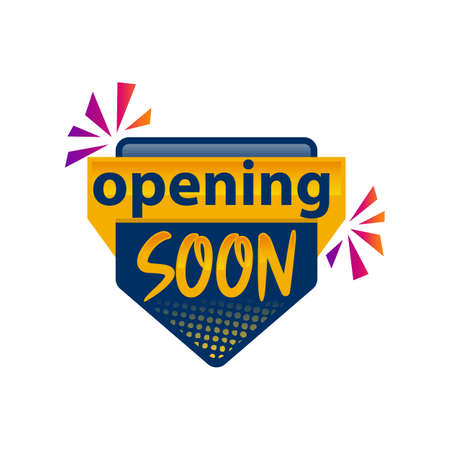 opening soon banner. sale banner template Vector. banner purple color designのイラスト素材