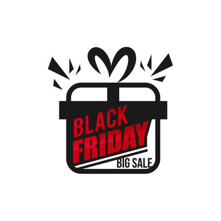 Black Friday sale inscription design template. Vector illustration. Sales, offers and discountのイラスト素材