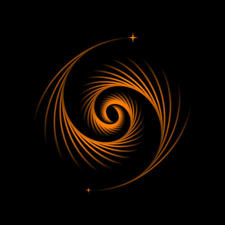 Orbit Tech Logo Template Design. Creative Vector Emblem, for Icon or Design Conceptのイラスト素材