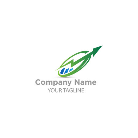 Logo design or symbol for business consulting company, or accounting financialのイラスト素材