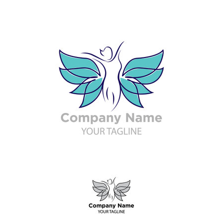 Beauty Spa Logo Template,dermatology center,health house.のイラスト素材