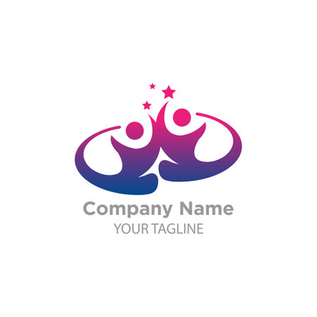 Adoption and community care Logo template vector.EPS 10のイラスト素材