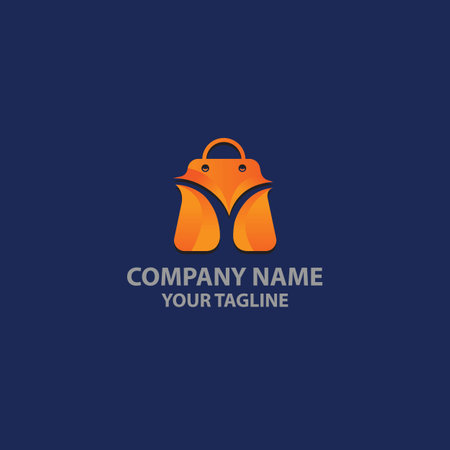 Shopping Bag  On Letter Y Template. Shopping Bag On Y Letter.EPS 10のイラスト素材