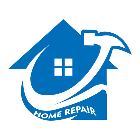 Home Repair Logo Template Design,Tools icon. Home sign repair.EPS10のイラスト素材