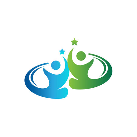 people comunity logo,for comunity people and busines logo simple modern.EPS 10のイラスト素材