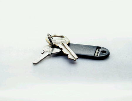 Keys isolated on white の素材