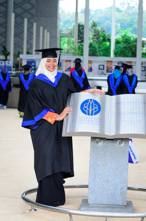 PERAK - OCT 23: 14th Graduation of UTP Students on OCT 23, 2014 in Seri Iskandar, Perak, Malaysia. UTP is one of the top engineering universities in Malaysia owned by PETRONAS.のeditorial素材
