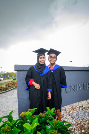 PERAK - OCT 23: 14th Graduation of UTP Students on OCT 23, 2014 in Seri Iskandar, Perak, Malaysia. UTP is one of the top engineering universities in Malaysia owned by PETRONAS.のeditorial素材