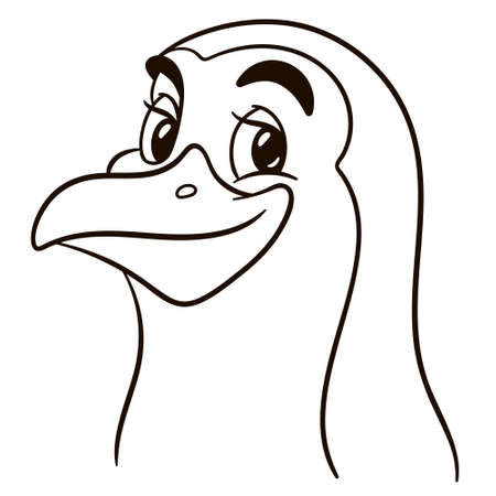 penguin cartoon illustration. Cute animal print for t-shirts, mugs, totes, stickers, nursery wall arts, greeting cards, etc.のイラスト素材
