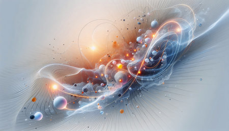 3D surreal illustration. Sacred geometry. Mysterious psychedelic relaxation pattern. Fractal abstract texture. Digital artwork graphic astrology magicの素材