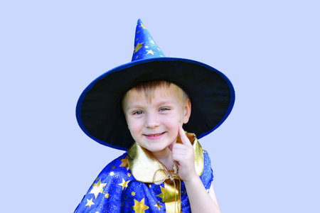 boy in astrologer costumeの写真素材