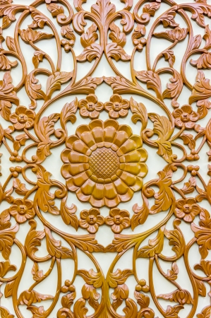 wood floral art decorationbackgroundの写真素材