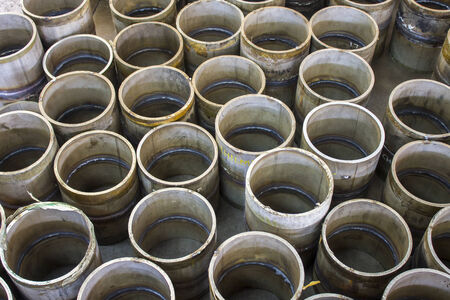 the group of sylinder backgroundの写真素材