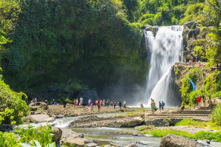 tegenungan water fall at bali indonesiaのeditorial素材
