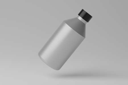 3D Illustration. Blank Bottle Mockupの写真素材