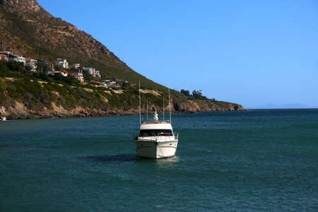 Blue sky and mountain at Gordons Bay, South Africa