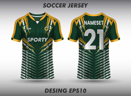 Soccer jersey design for sublimation sport t shirt designのイラスト素材