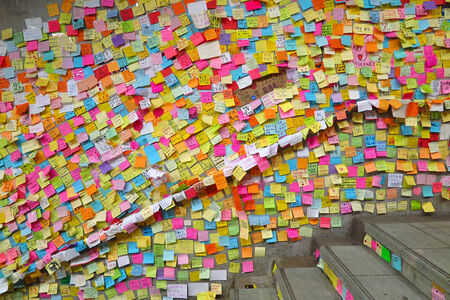 HONG KONG, OCT 8: Umbrella Revolution in Causeway Bay on 8 October 2014. Hong Kong people are...