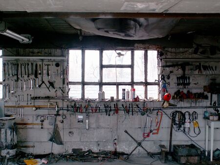 auto mechanic toolsの写真素材