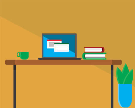 Workbench illustration. Vector illustration. Flat designのイラスト素材