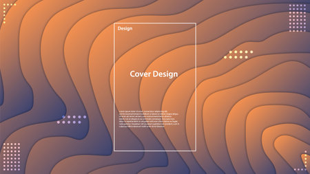 Colorful liquid and geometric background with fluid gradient shapes. Abstract banner design.のイラスト素材