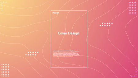 Minimal geometric background. Dynamic shapes composition. Eps10 vector.のイラスト素材