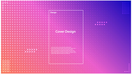 Gradient abstract background with halftone pattern. Vector illustration.のイラスト素材