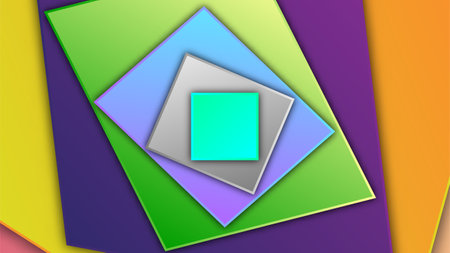 Minimal geometric colorful background. Abstract concept creative material design.のイラスト素材