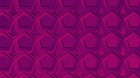 A purple background with hexagons and hexagons. Abstract background. Vector illustration Seamless pattern.のイラスト素材