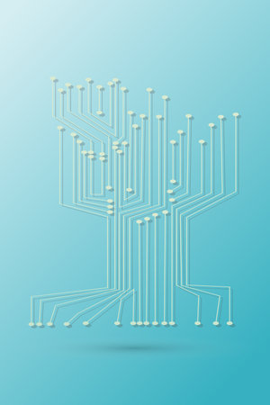 Futuristic graphic user interfaceのイラスト素材