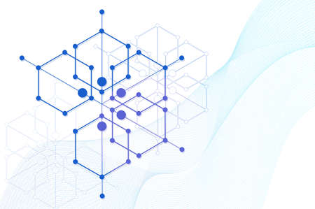 Abstract technology background vector image.のイラスト素材