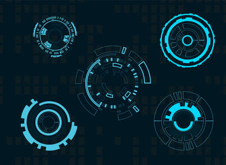 Abstract technology background Hi-tech communication concept