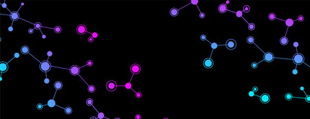 Abstract medical concept with molecule pattern background. Vector illustration.