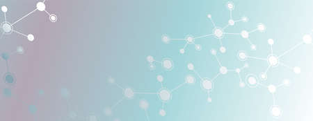 Abstract concept with molecule pattern background. Vector illustration.
