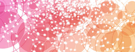 Abstract concept with molecule pattern background. Vector illustration.